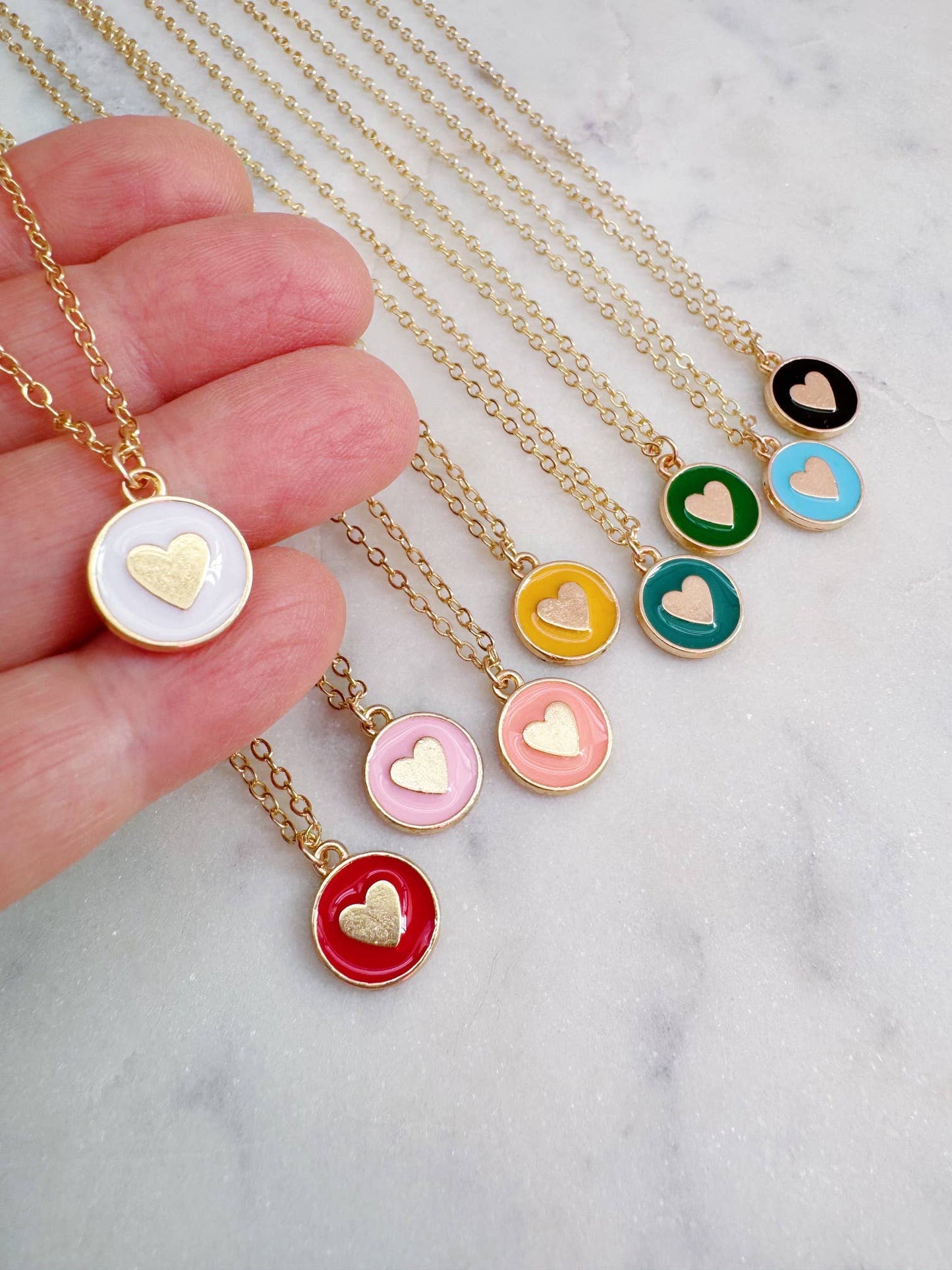Colorful Heart Necklace