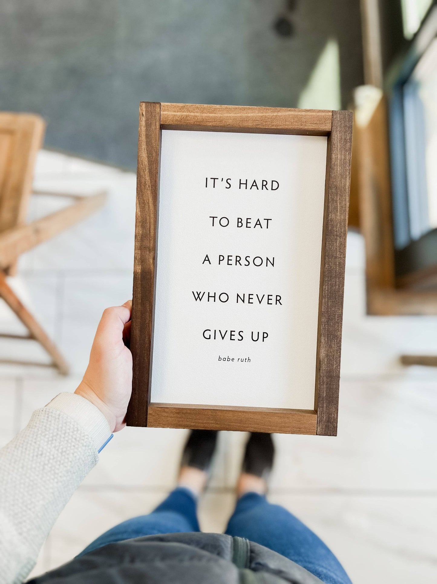 It's Hard to Beat a Person Wall Art