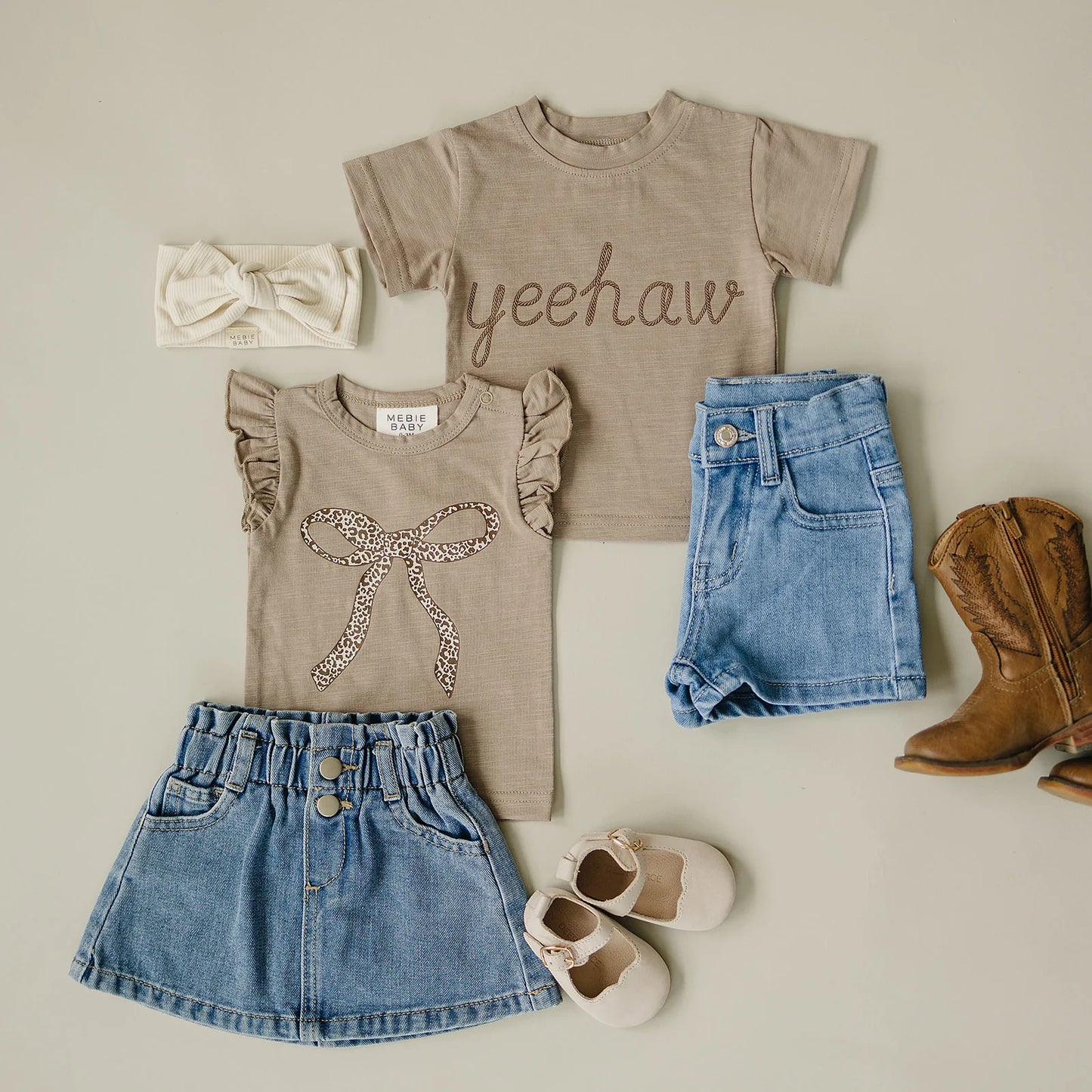 Cheetah Bow Ruffle Tank