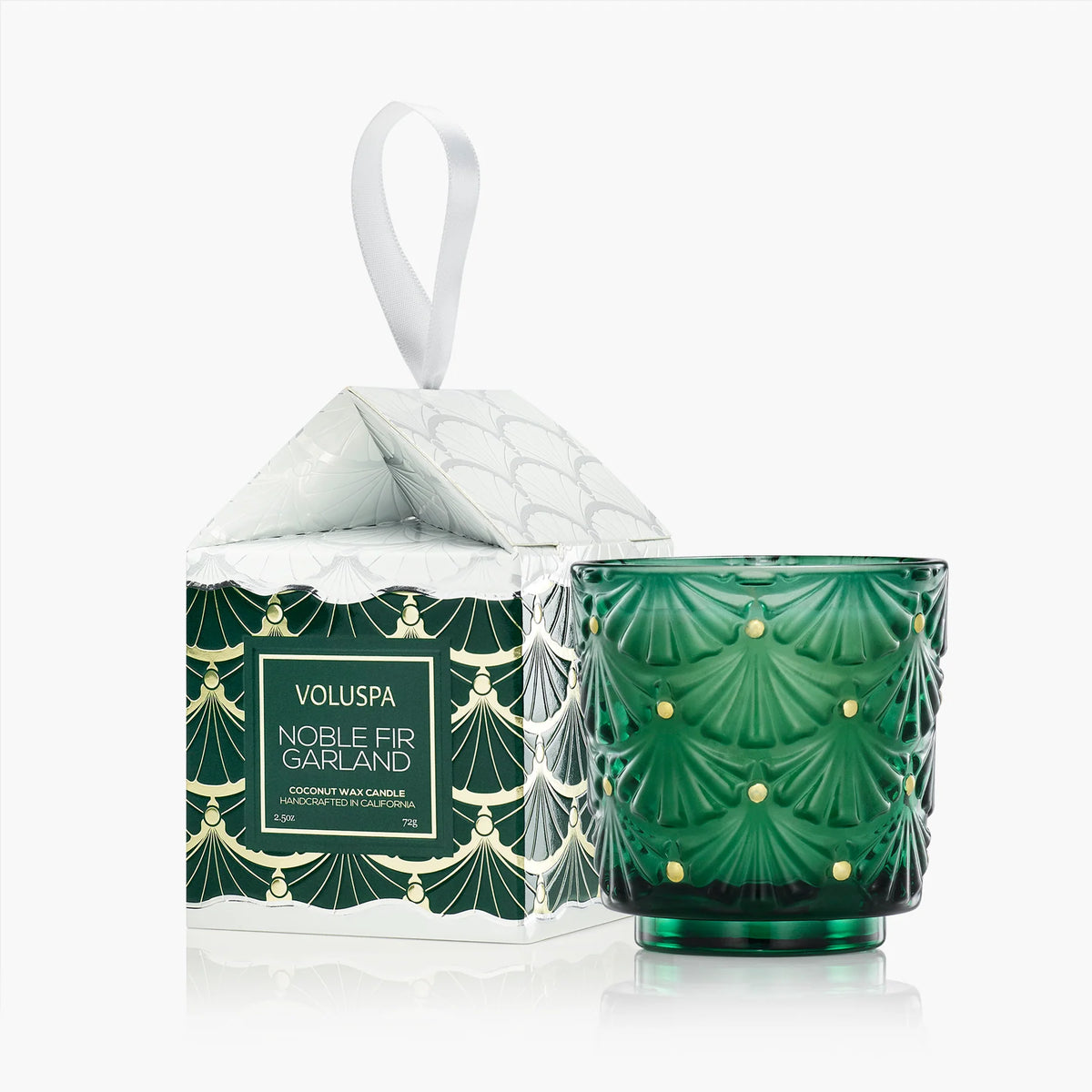 Voluspa Noble Fir Garland Pedestal Ornament Candle