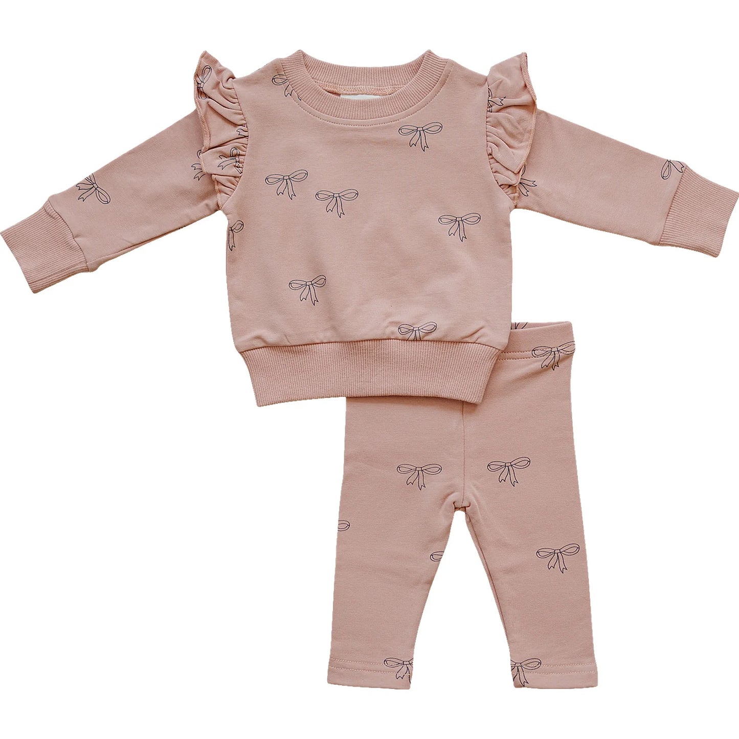 Pink Ribbon Ruffle Set