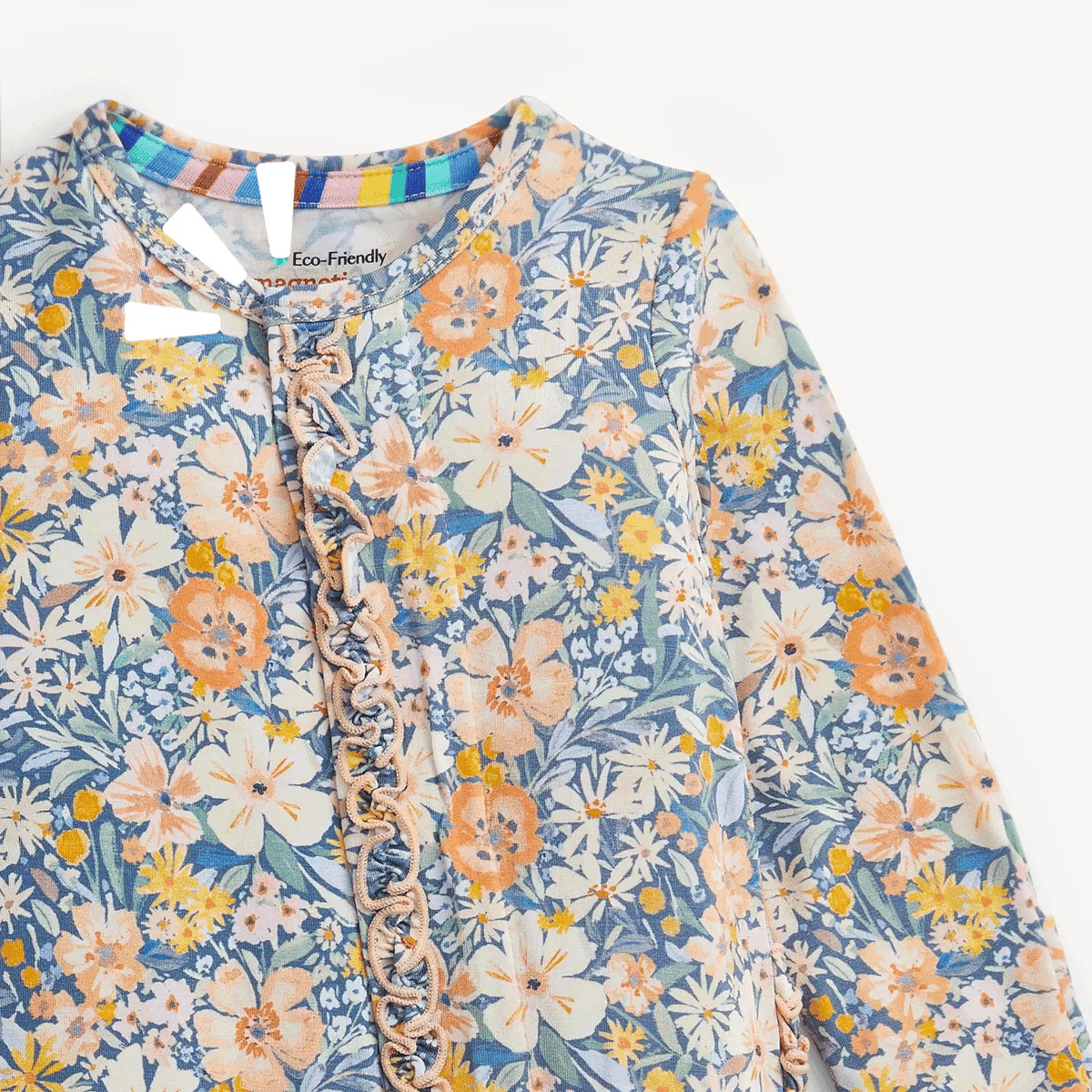 Flora Modal Ruffle Footie
