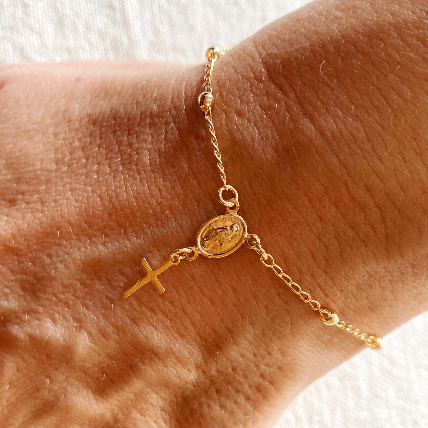 Delicate Rosary Bracelet