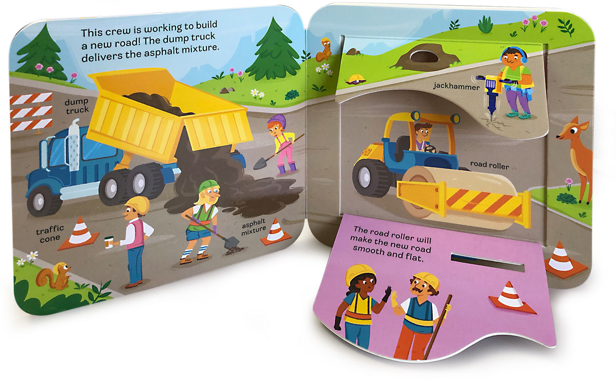 Dig! Construction Peek-a-Flap Board Book