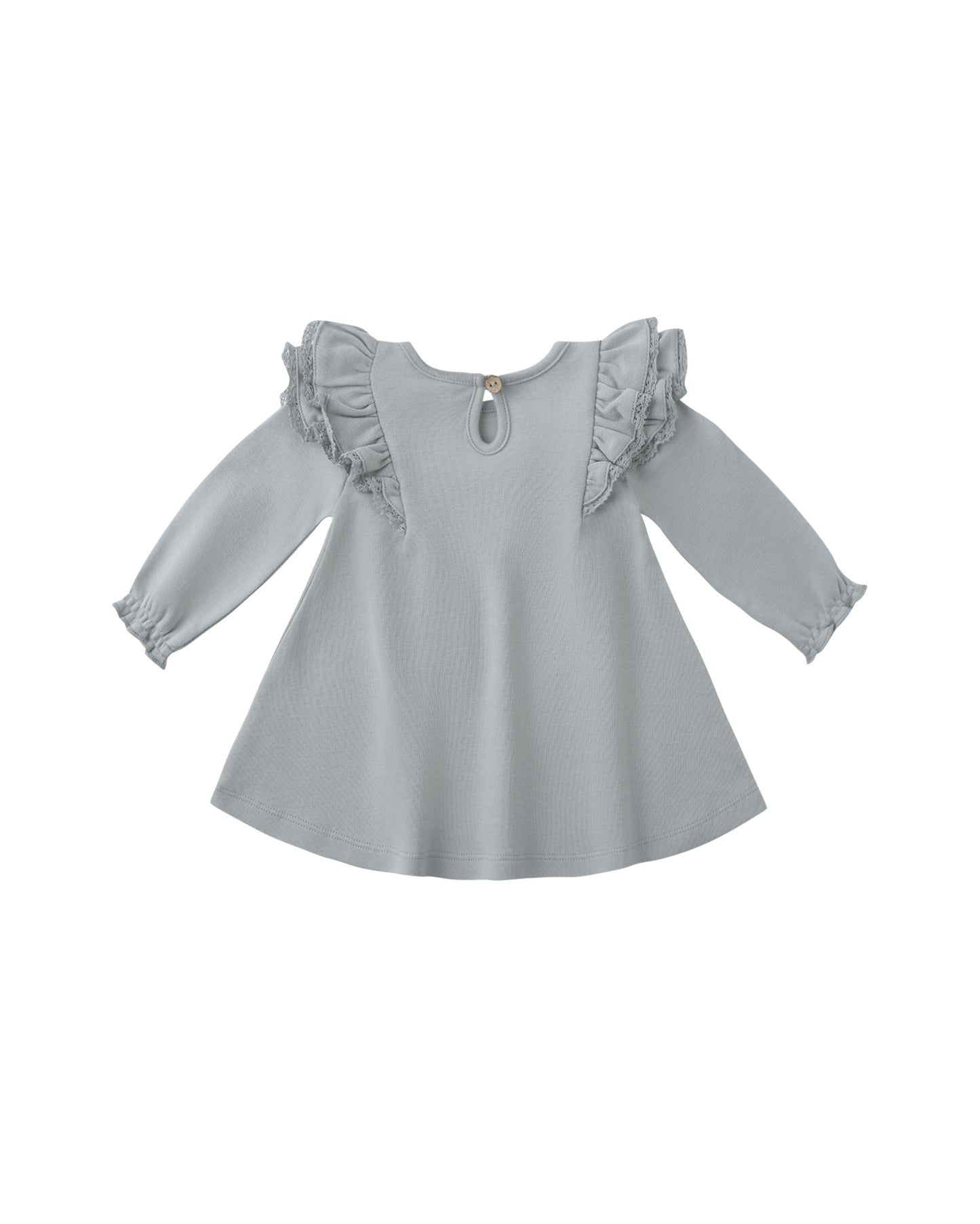 Steel Blue Flutter Dress