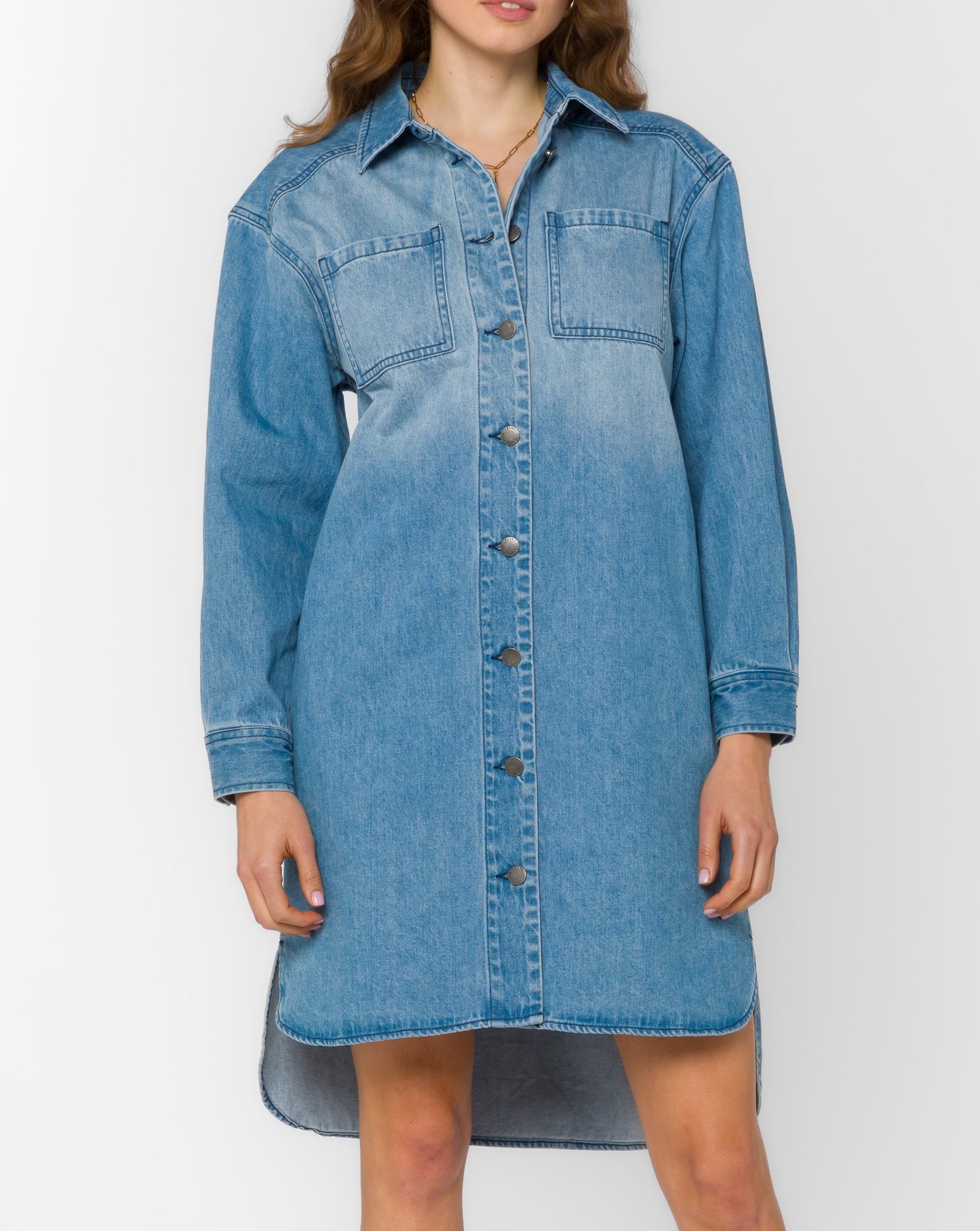 Ellison Denim Shirt Dress