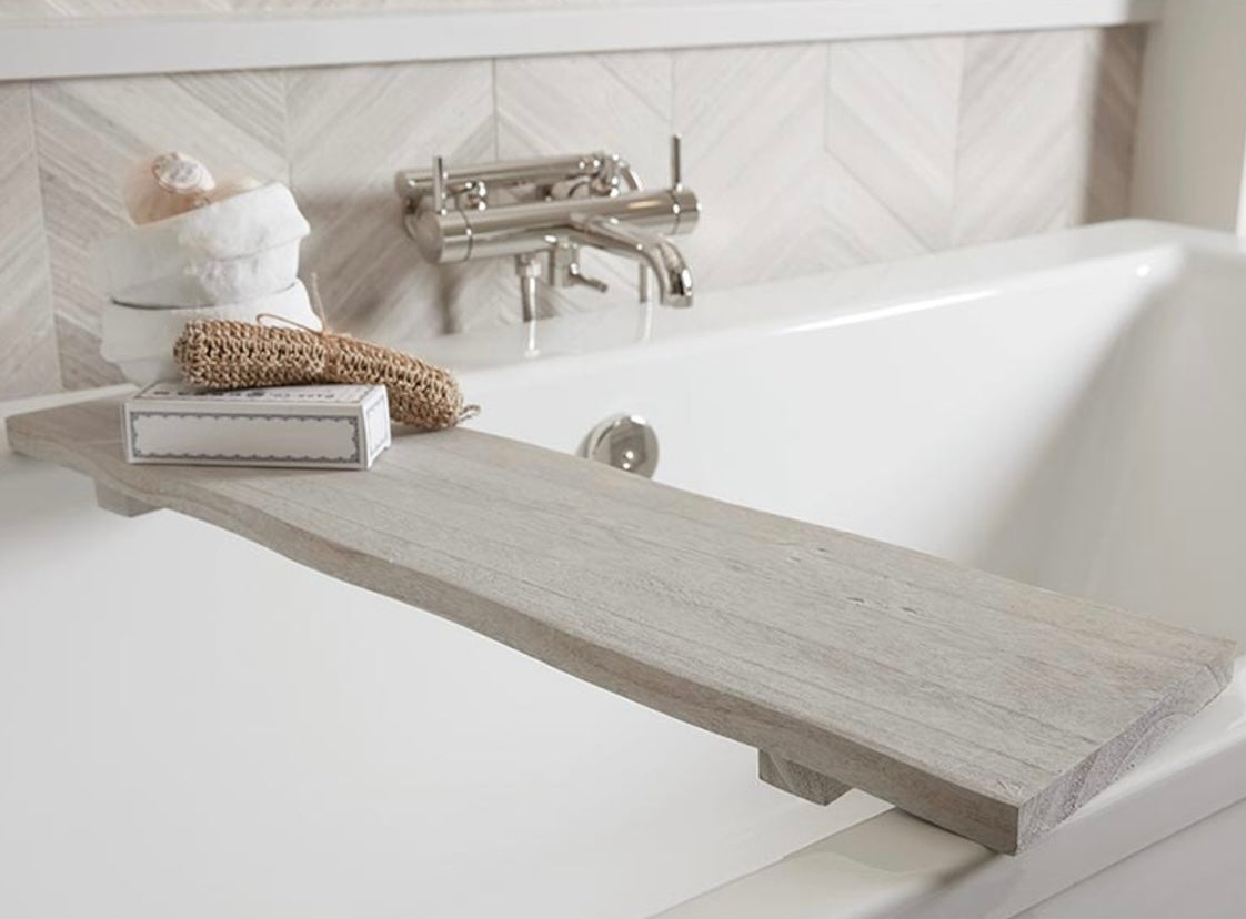Grey Wood Bath Board