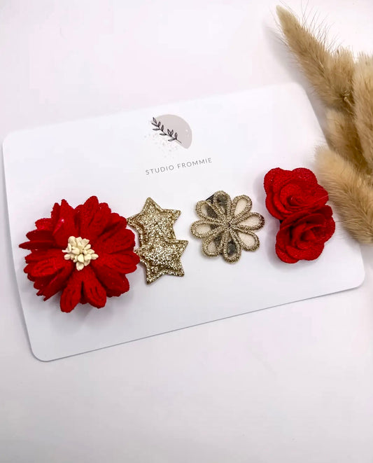 Christmas Hair Clip Set