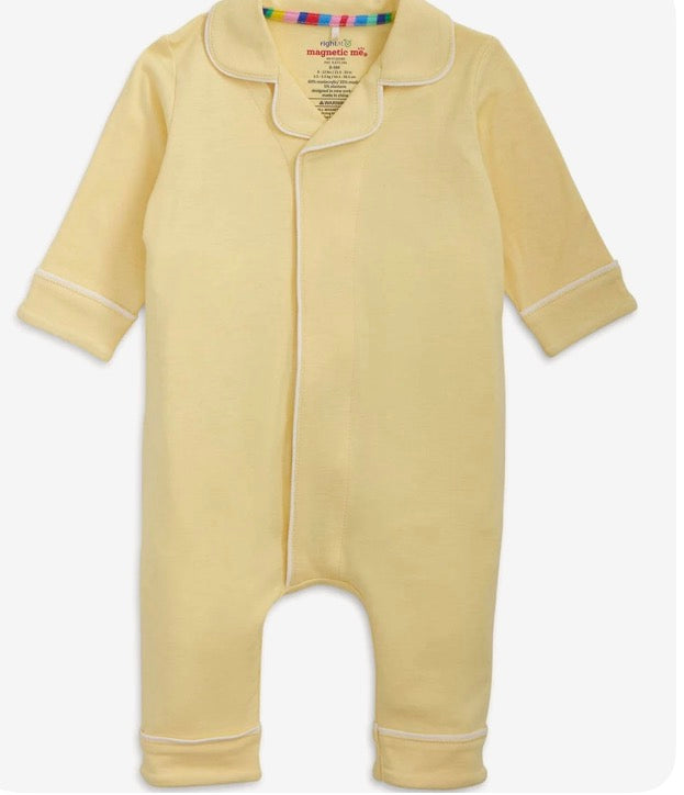 Stars Yellow Right Fit Magnet Romper