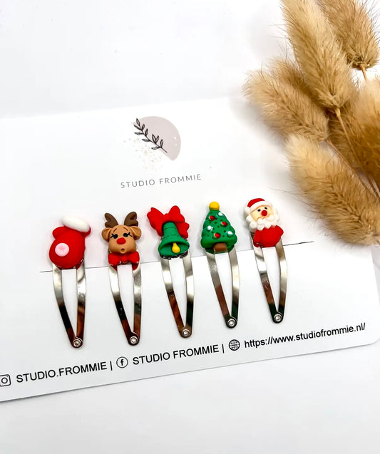 Christmas Character Hair Clip Set