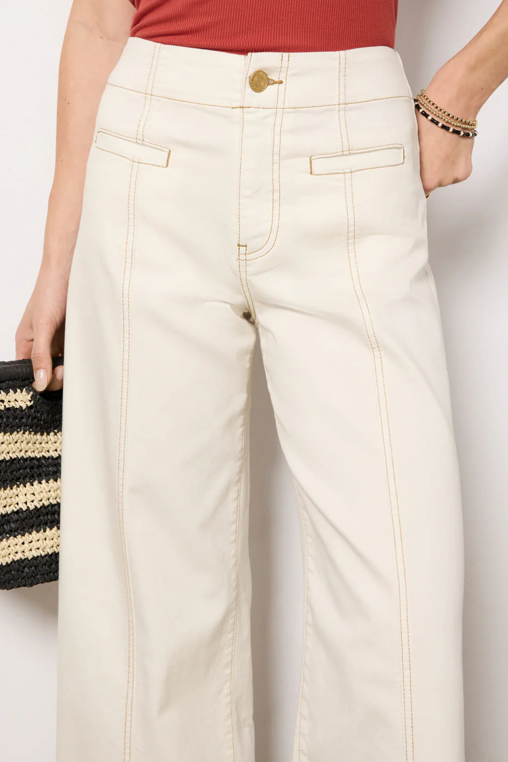 Canvas Wide Leg Jeans