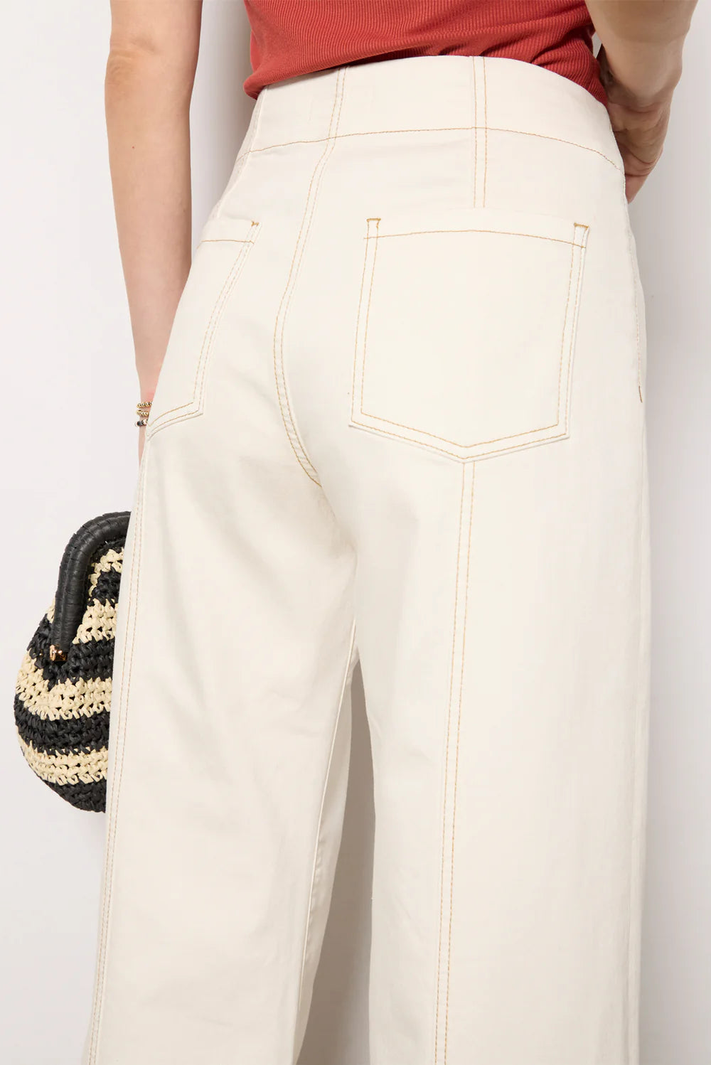 Canvas Wide Leg Jeans