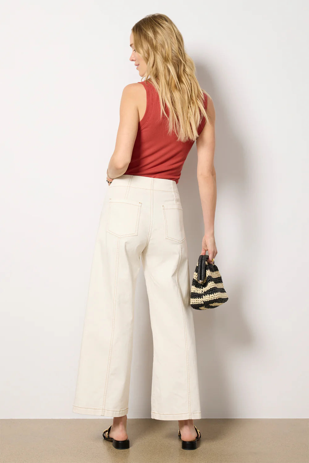 Canvas Wide Leg Jeans