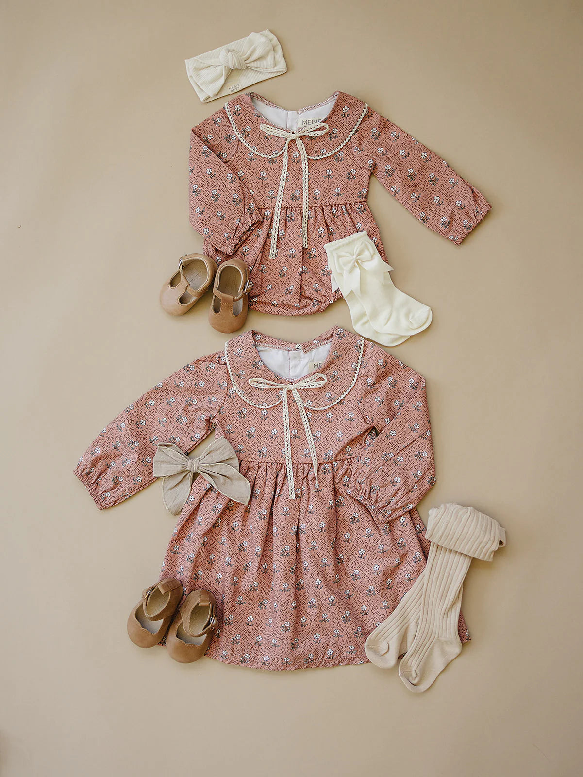 Vintage Pink Floral Dress