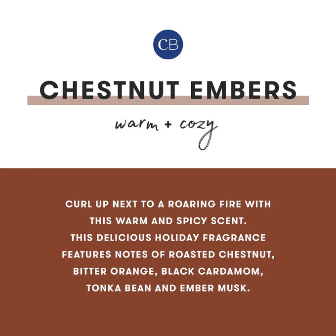 Chestnut Embers Inverted Mercury Holiday Jar