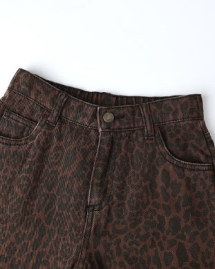 Leopard Barrel Pant
