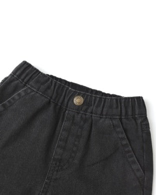Black Washed Baggy Pant