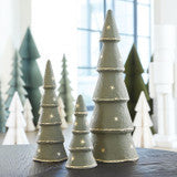 Forest Fog Gold Stars Paper Mache