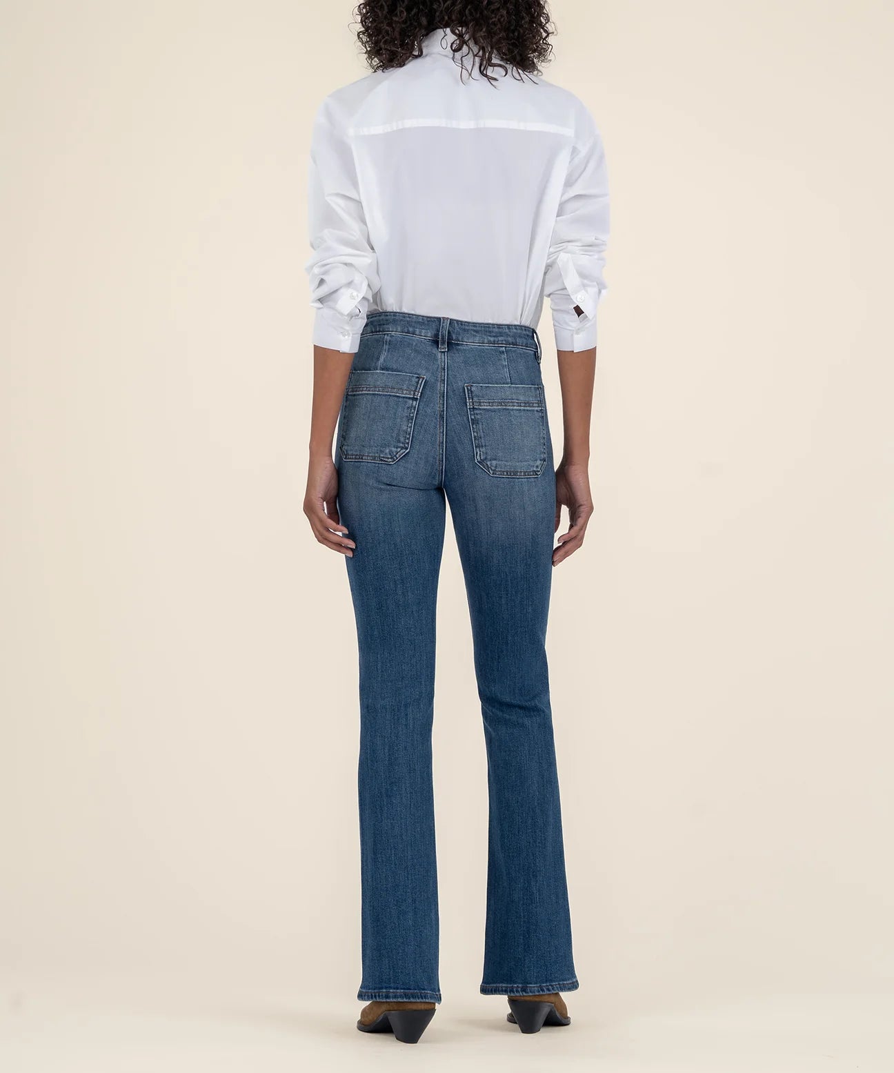Ana High Rise Flare Patch Pocket