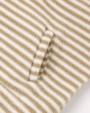 Toffee Stripe Snap Pullover