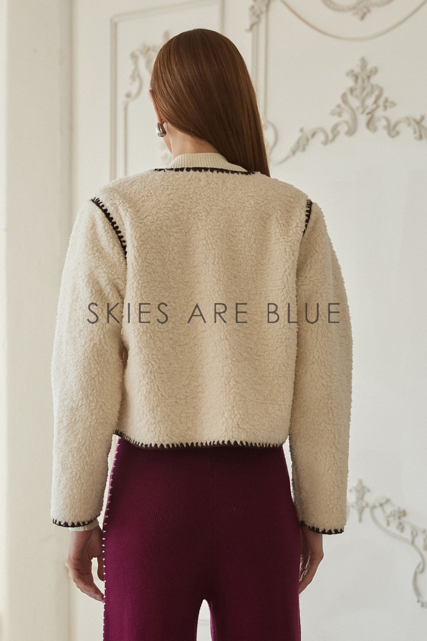 Beige and Chocolate Sherpa Jacket