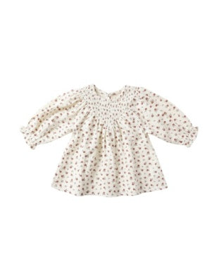 Winter Ditsy Smocked Dress