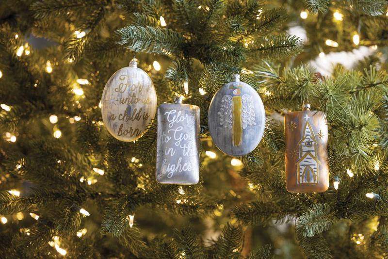 Metallic Painted Ornaments