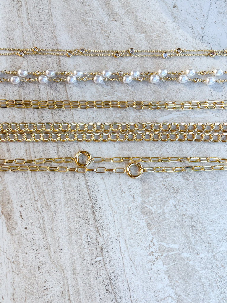 Dylan Collective Long Gold Necklaces