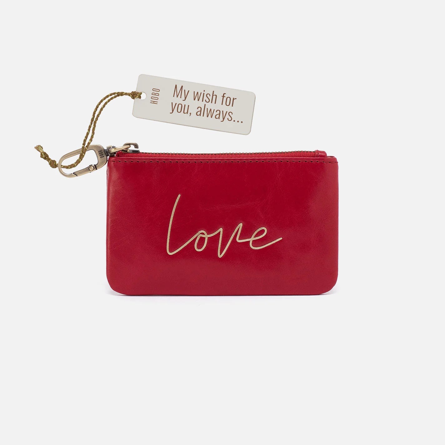 Love Sentiment Pouch in Garnet Gloss