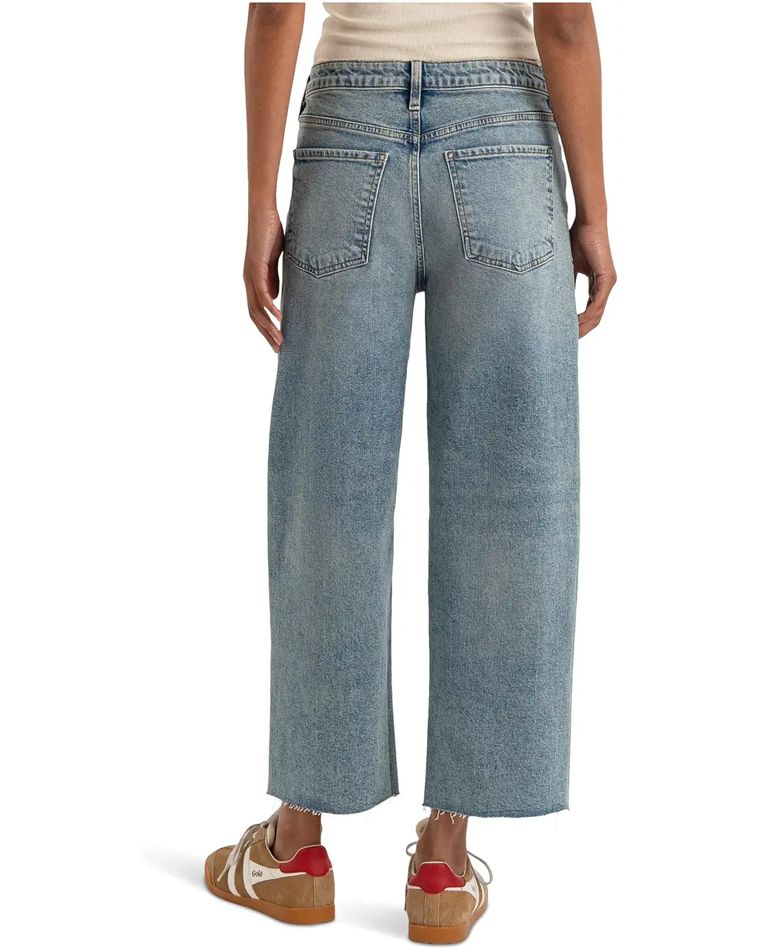 Gwen Slouchy Raw Hem Wide Leg