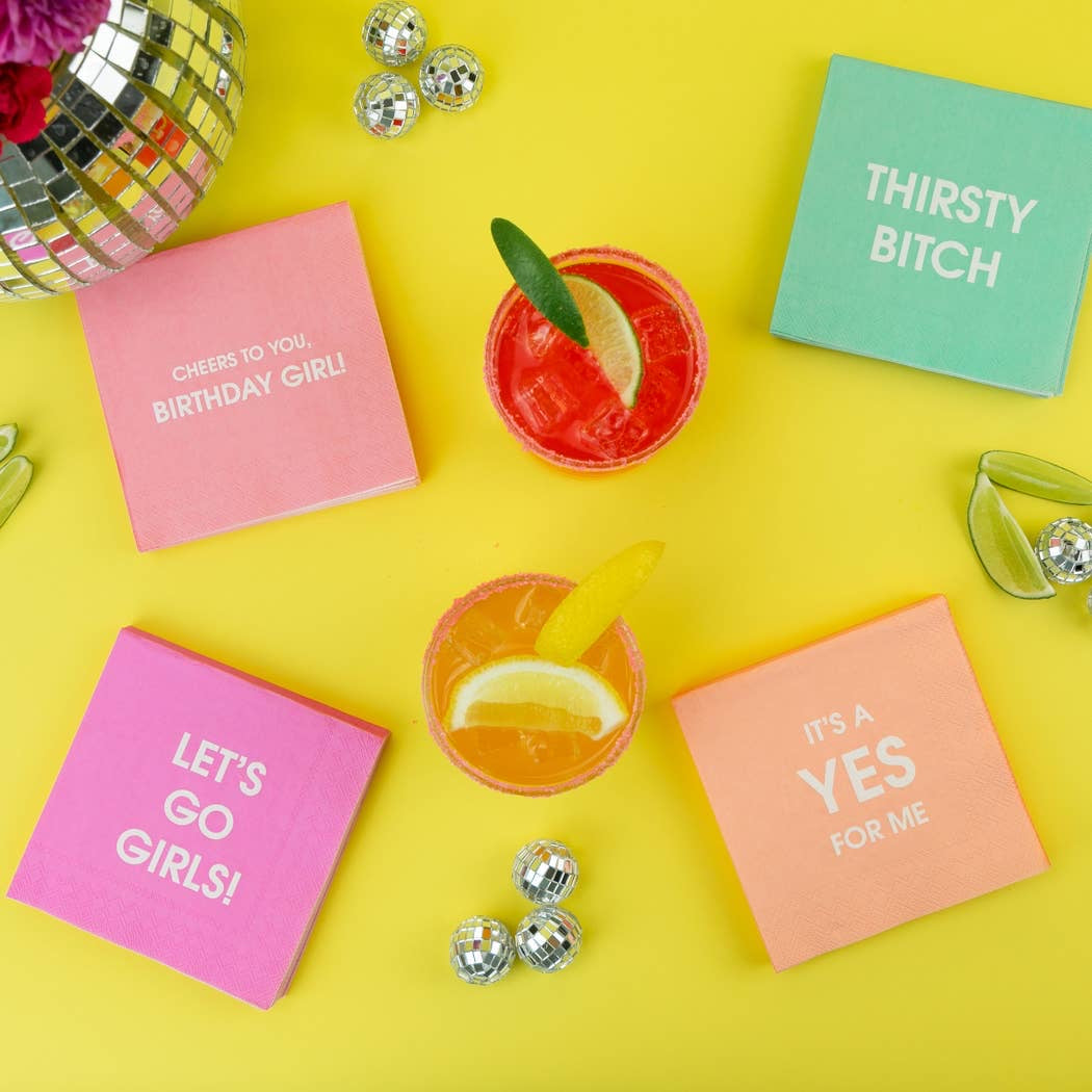 Thirsty Bitch Cocktail Napkins