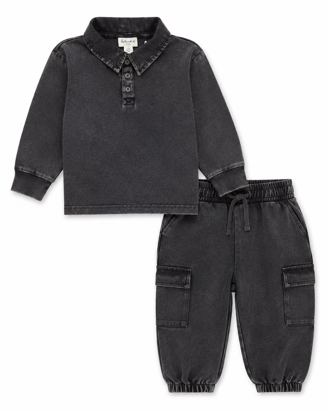 Overdye Long Sleeve Polo Set
