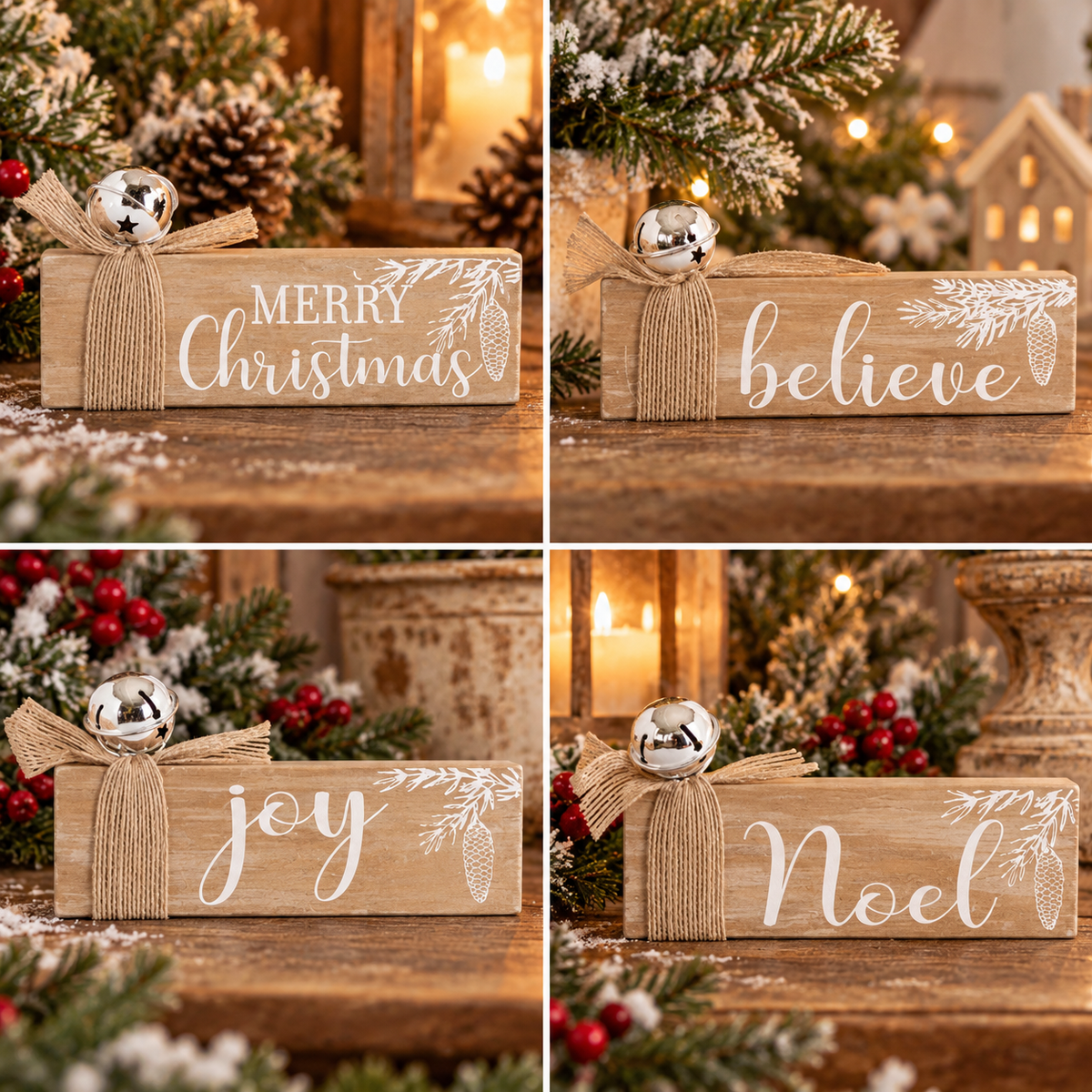 Christmas Table Top Signs
