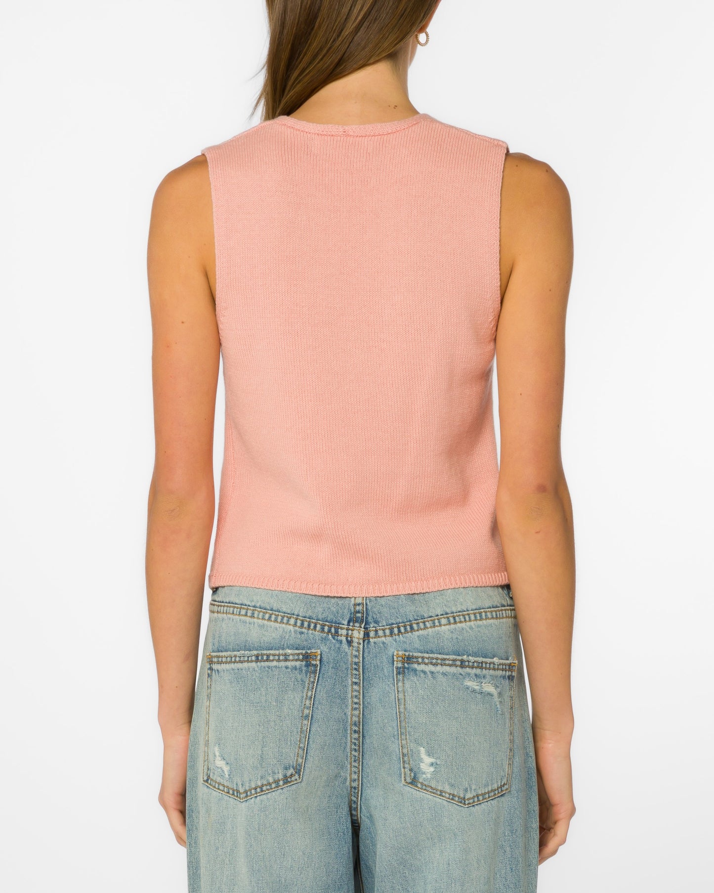 Powder Coral Zen Garden Vest