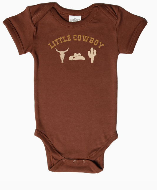 Spunky Stork Little Cowboy Organic Cotton Baby Bodysuit