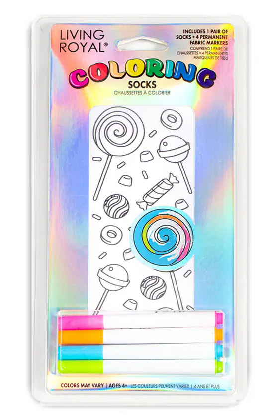 Living Royal Candy Explosion Coloring Socks