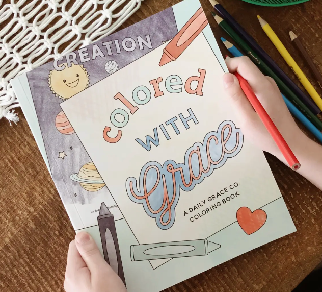 Daily Grace Co Colored with Grace Kids Coloring Book