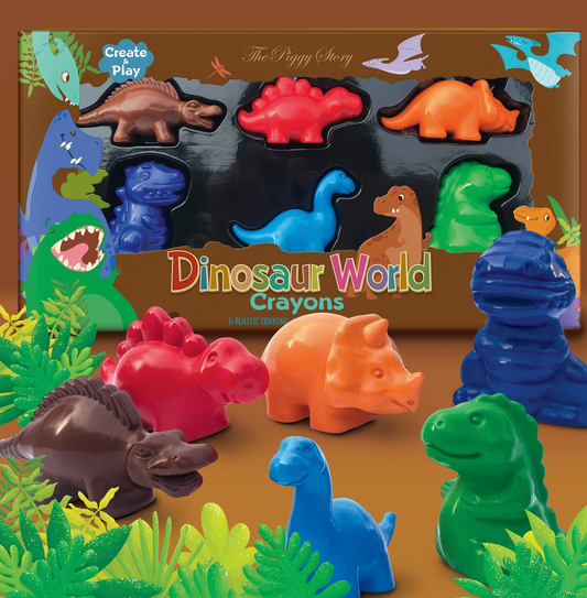 The Piggy Story Dinosaur World Crayons of Fun