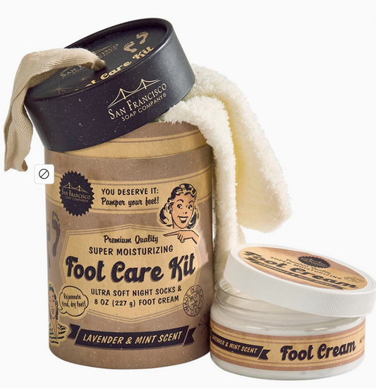 Commonwealth Soap Retro Foot Care Kit Lavender Mint