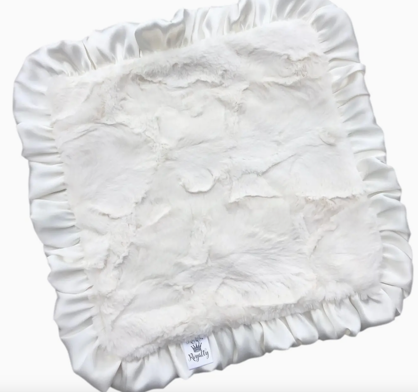 Classic Ivory Luxe Cuddle Lovie Blanket