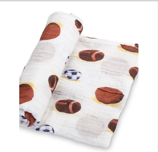 Lolly Banks Go Sports Baby Swaddle Blanket