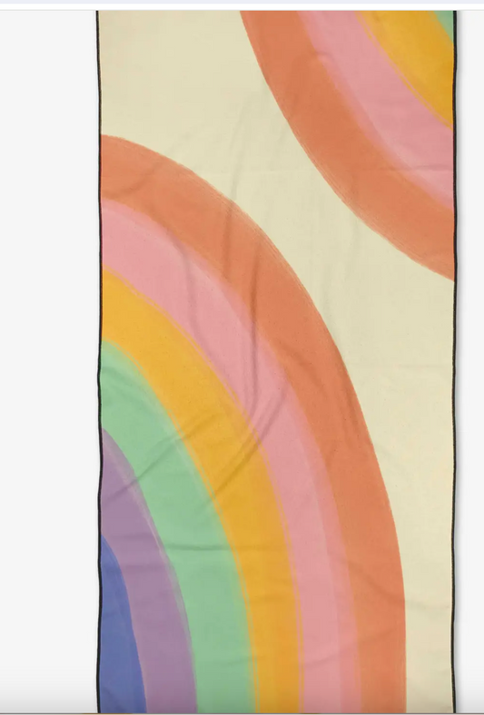 Geometry Rainbow Beach Towel