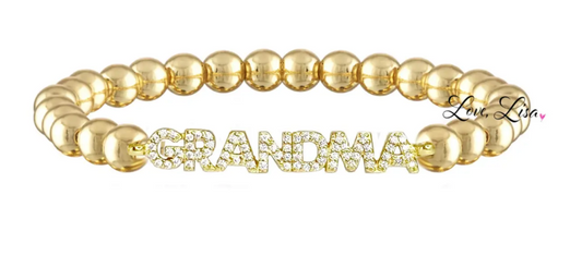 Love Lisa Grandma Gold Bracelet