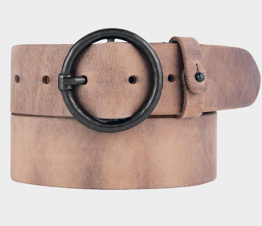 Amsterdam Pip Vintage Full-Grain Leather Belt
