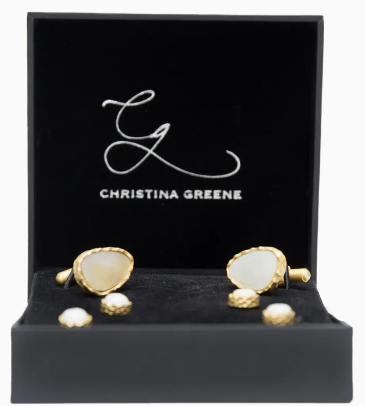 Pearl Men Cufflink and Stud Set