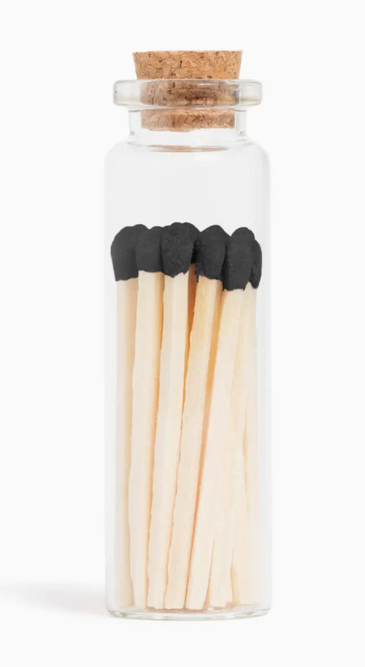 Enlighten the Occasion Black Matches in Small Corked Vial