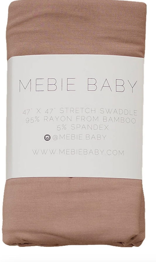 Mebie Baby Dusty Rose Bamboo Stretch Swaddle