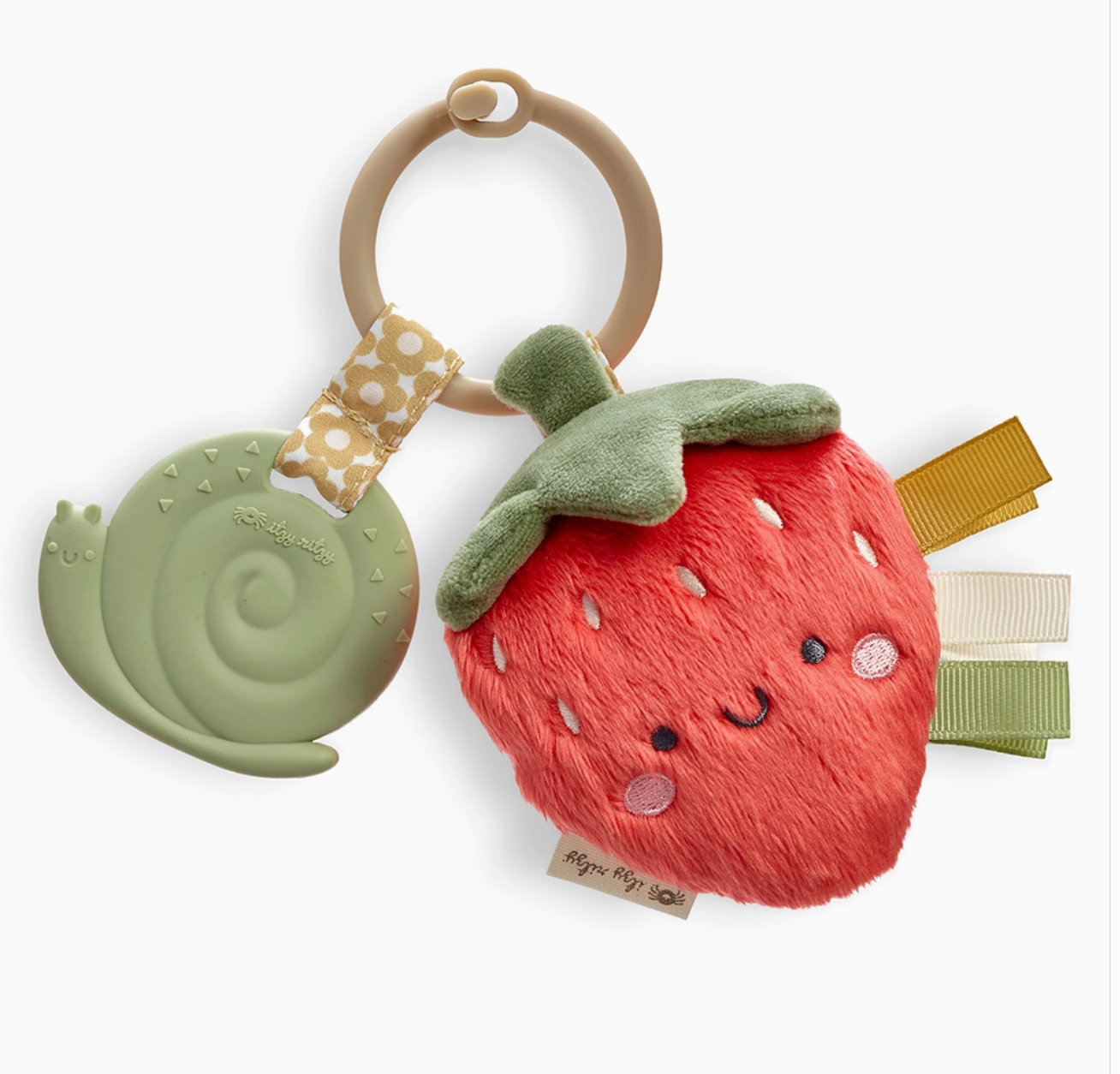 Itzy Ritzy Strawberry Plush+Teether