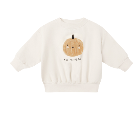 Relaxed Fleece Pumpkin Sweatshirt