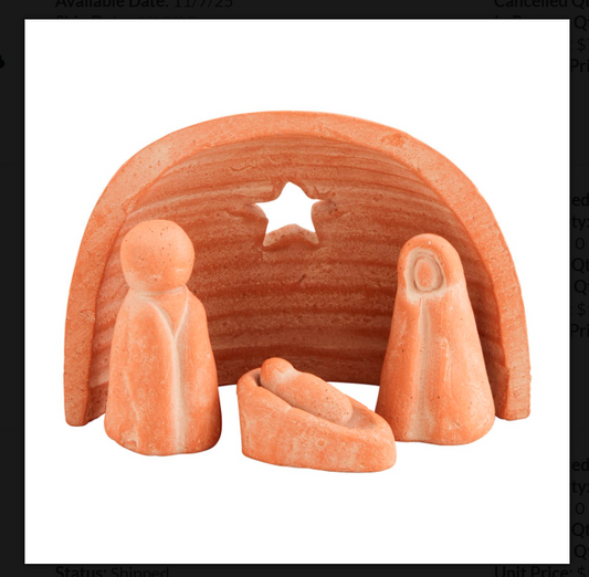 Terracotta Nativity Set